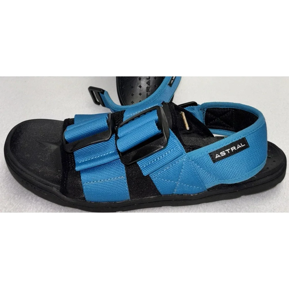 Astral PFD Water Blue Sandals Mens 9 m River Rafting NC522U1 Buckle Shoes Great